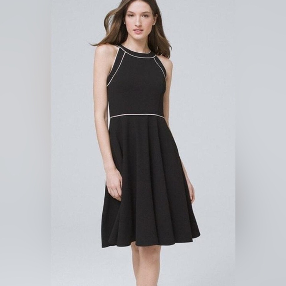 EUC White House Black Market (WHBM) Black Dress Sz 8